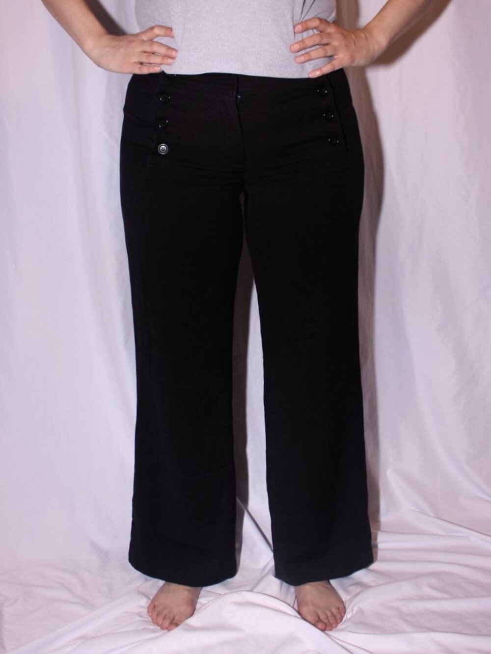 H&M nautical pinstripe pants